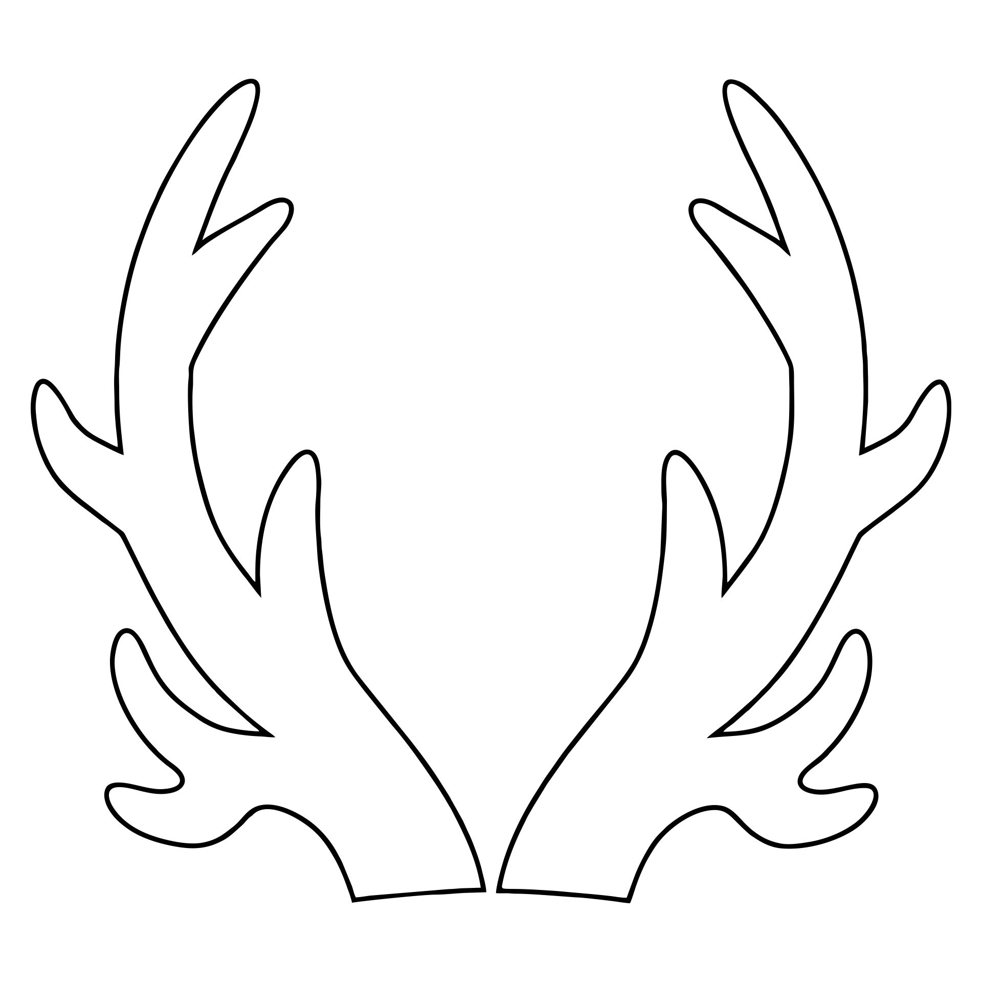 10 Best Printable Reindeer Patterns PDF For Free At Printablee Reindeer Wooden Reindeer Reindeer Antlers
