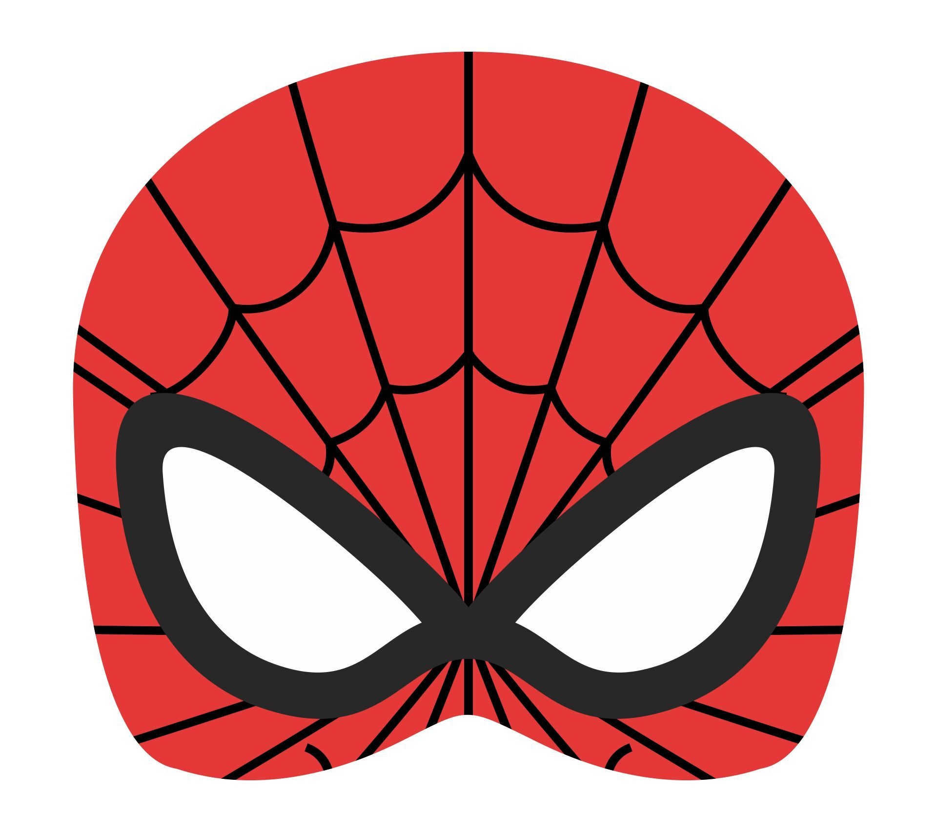 Spiderman Mask Printable Template