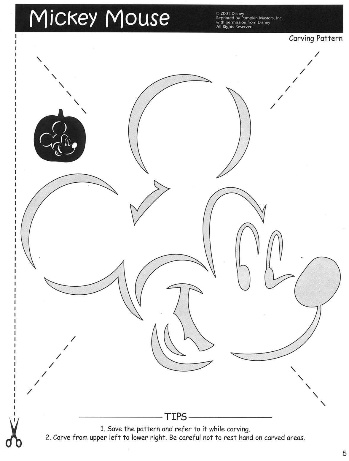 Pumpkin Template Printable Disney