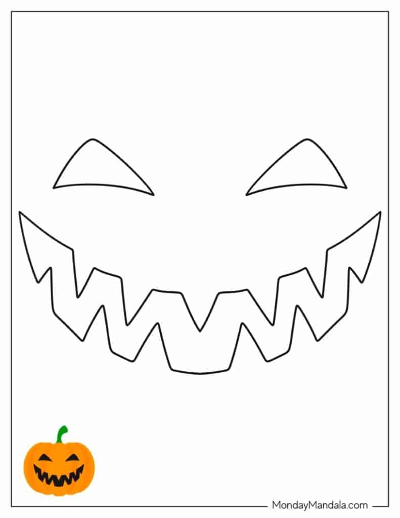 Jack O Lantern Face Template Printable