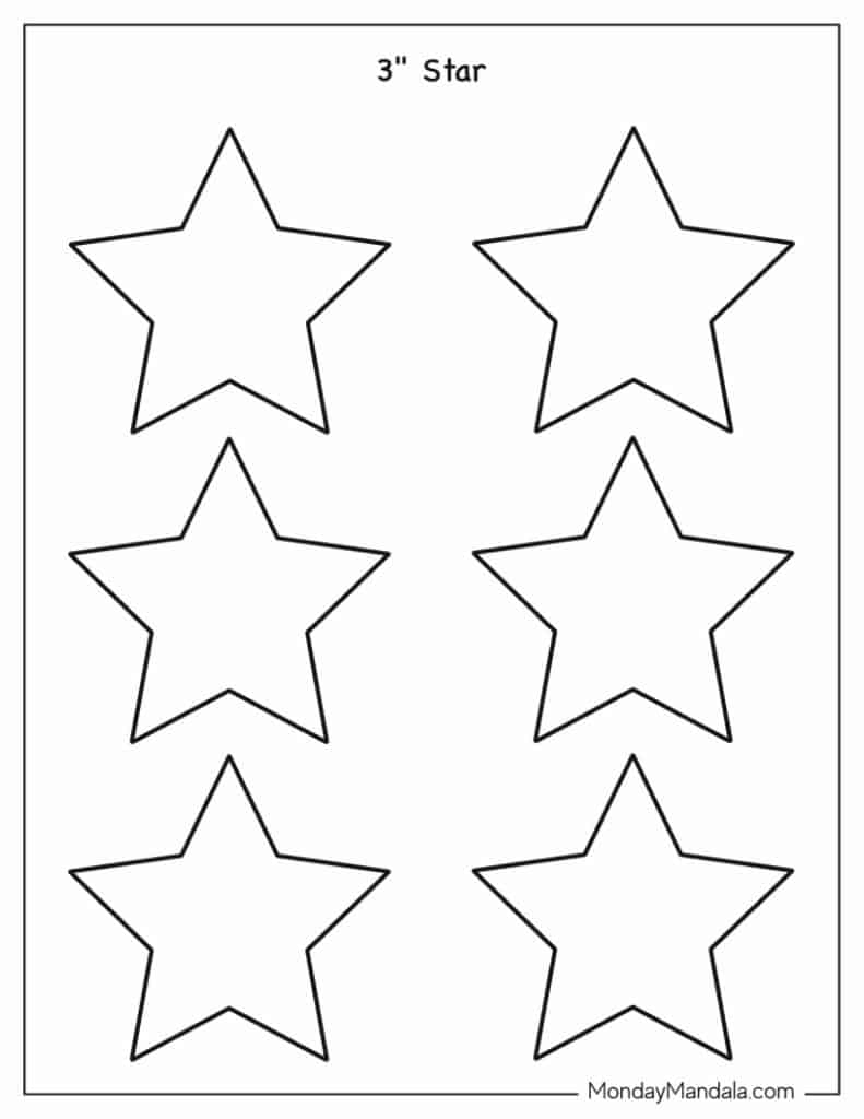 Free Printable Stars Template