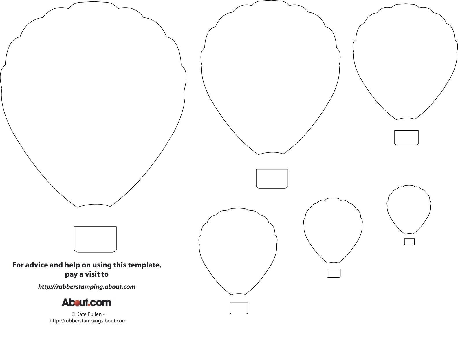 12 Free Printable Templates Balloon Template Hot Air Balloon Craft Balloon Crafts