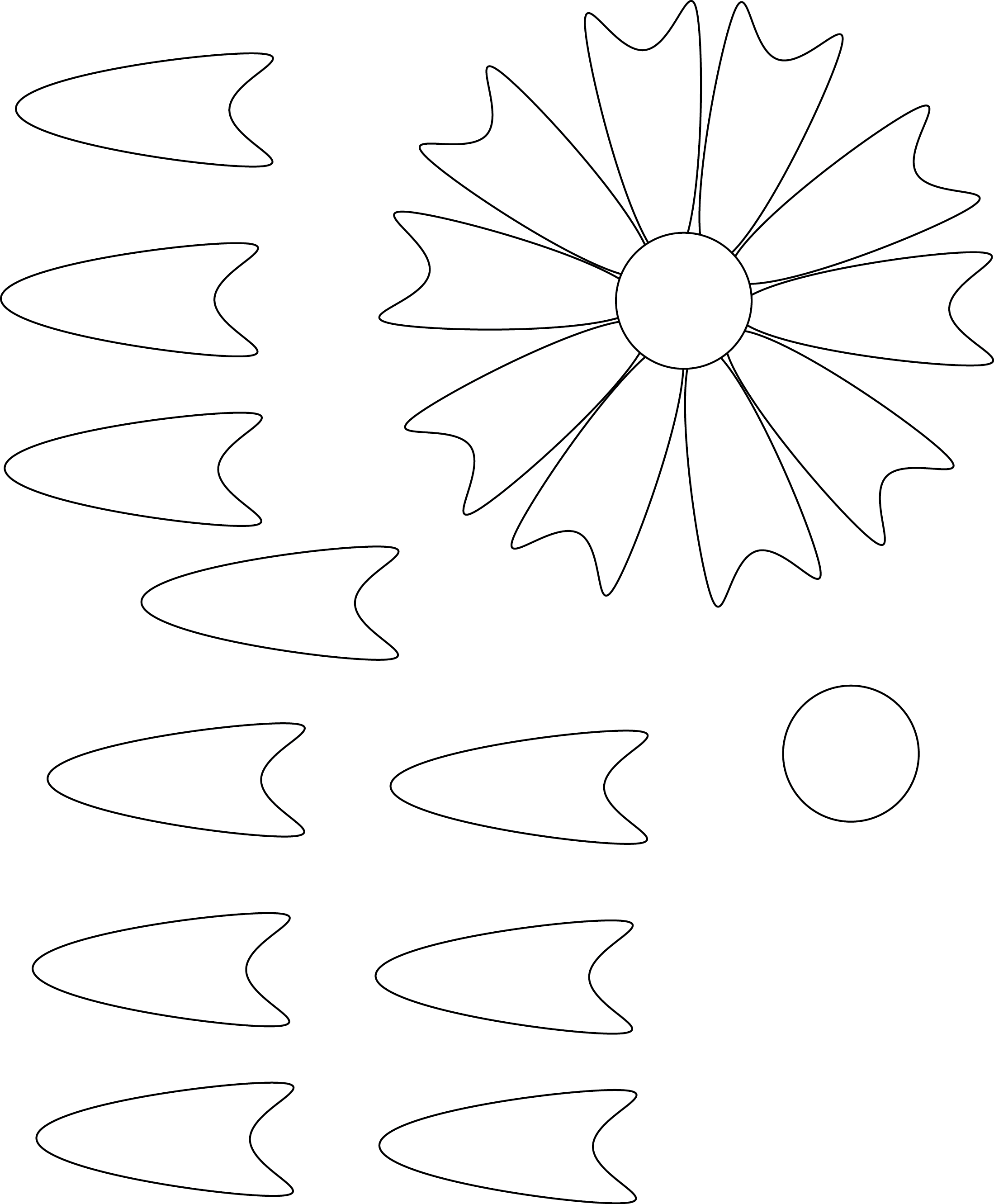 Paper Flower Templates Printables