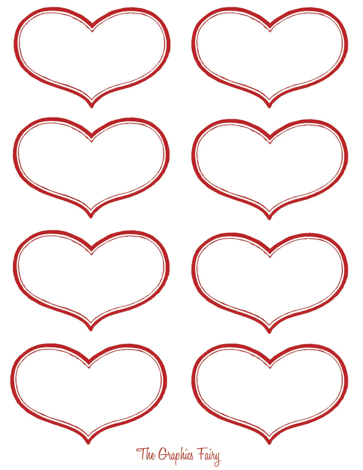 Valentine Heart Template Printable