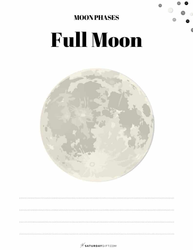 13 Free Printable Moon Phases Worksheets The 8 Phases Of The Moon
