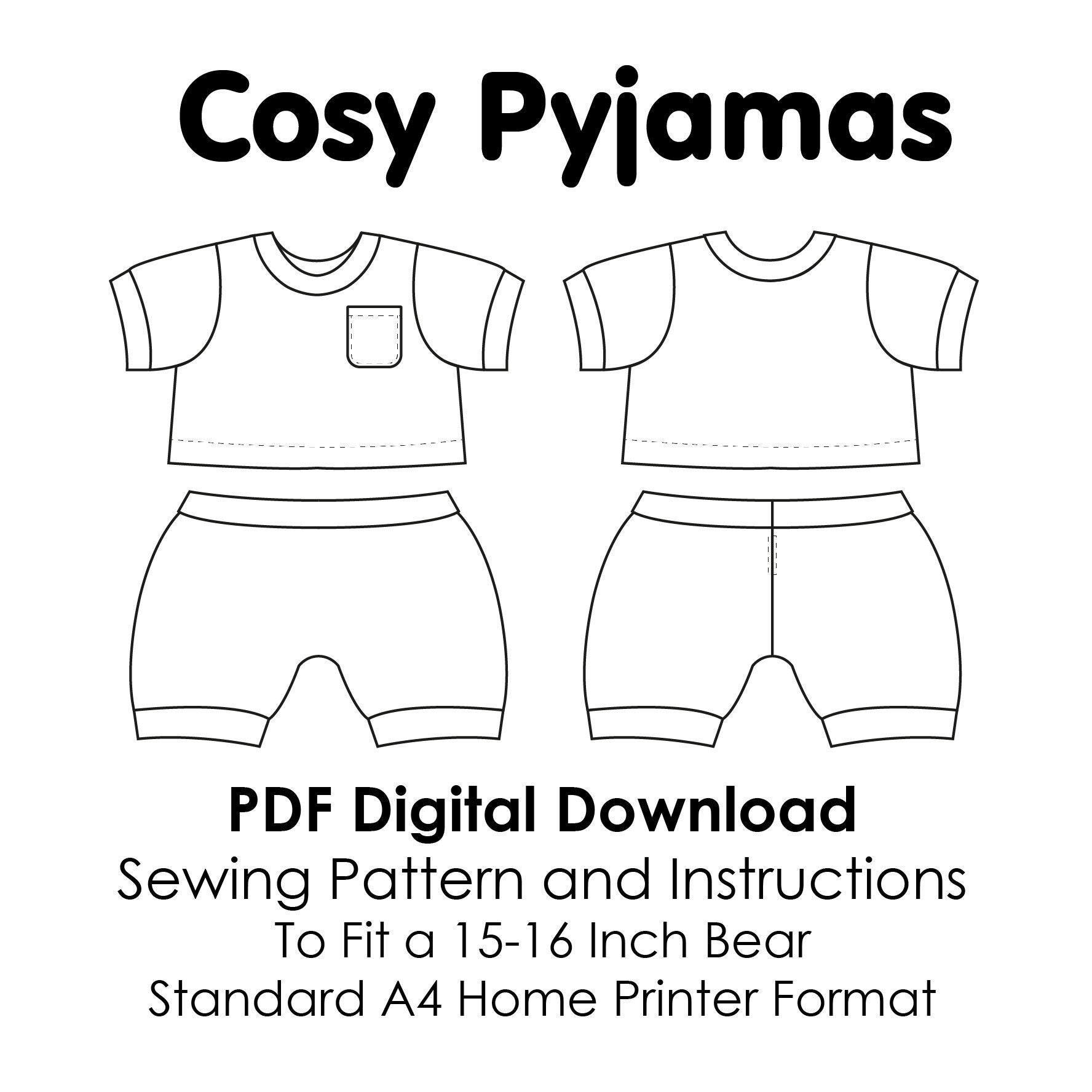 Template Free Printable Build A Bear Clothes Patterns