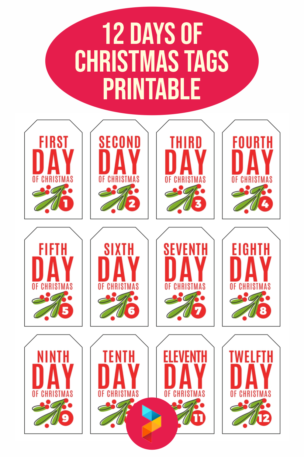 15 Best 12 Days Of Christmas Tags Free Printable PDF For Free At Printablee Free Christmas Tags Free Christmas Tags Printable Christmas Gift Tags Printable