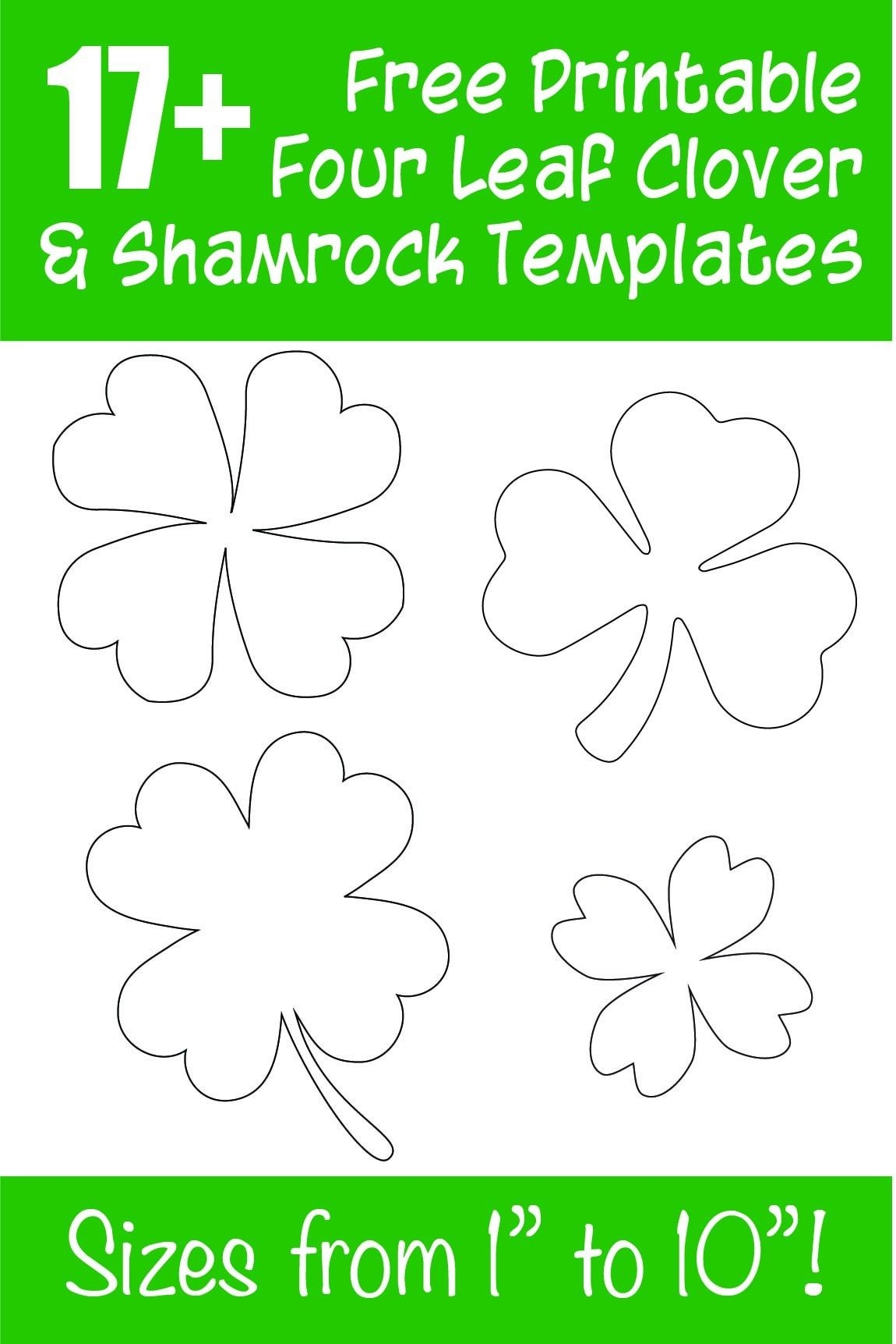 Four Leaf Clover Printable Template
