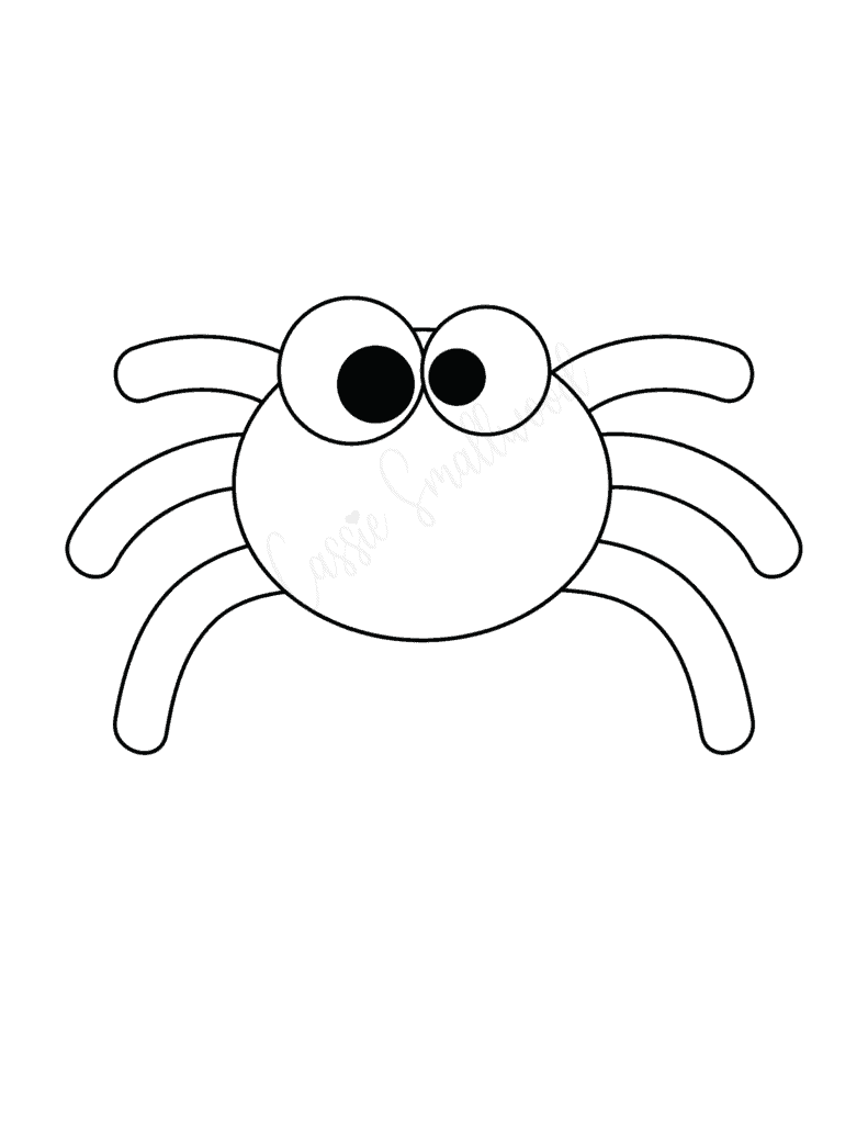 Free Printable Spider Template