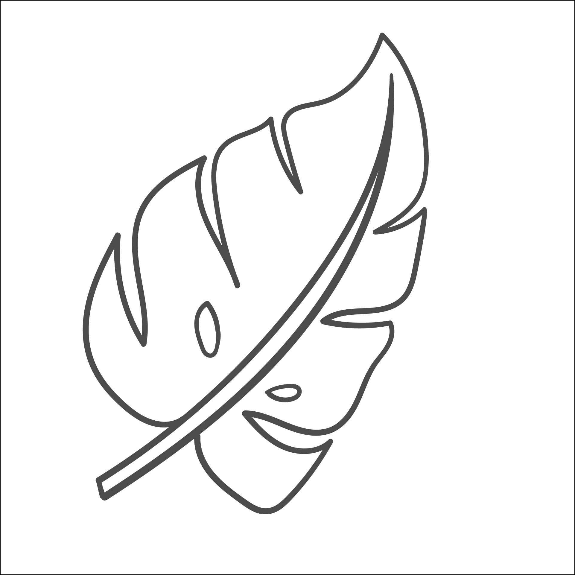 Palm Leaf Template Printable