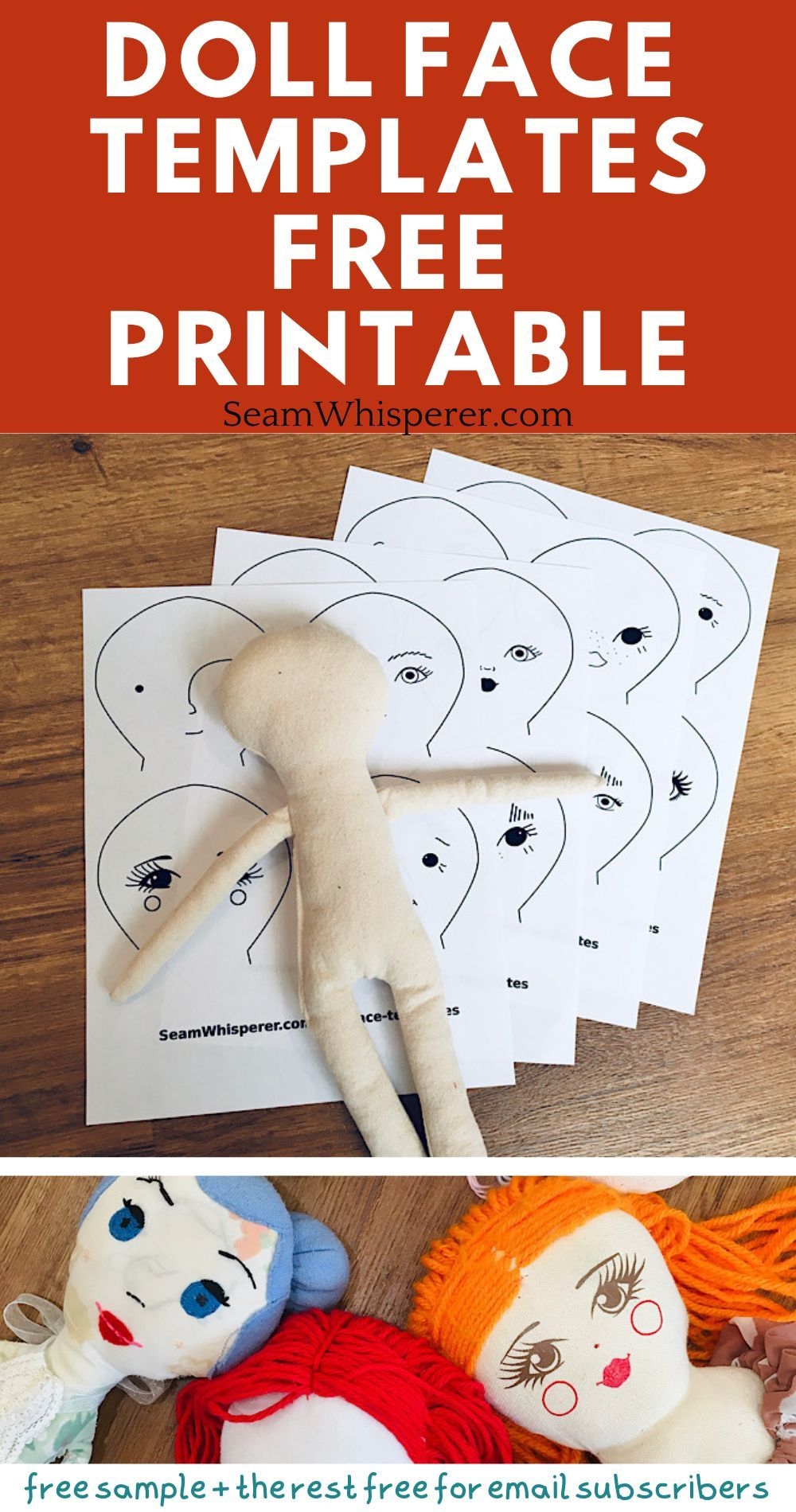 Printable Doll Face Template