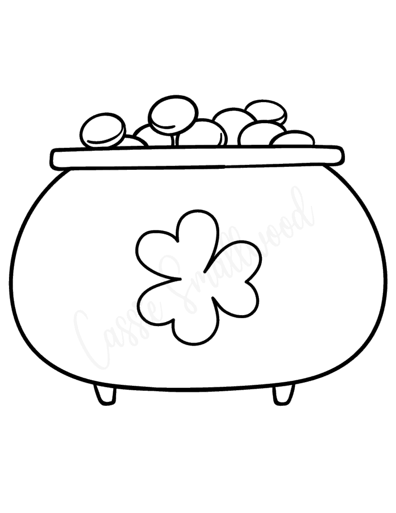 Pot Of Gold Printable Template
