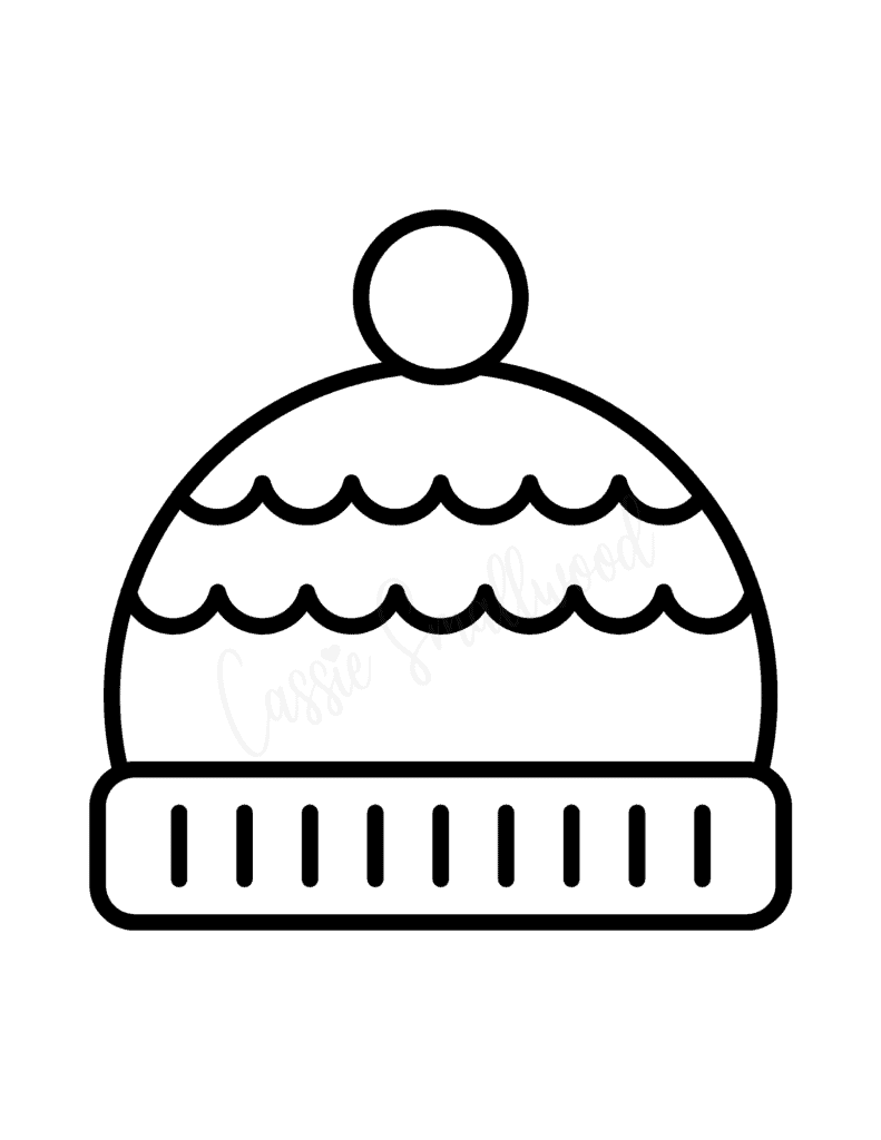 Free Printable Winter Hat Template