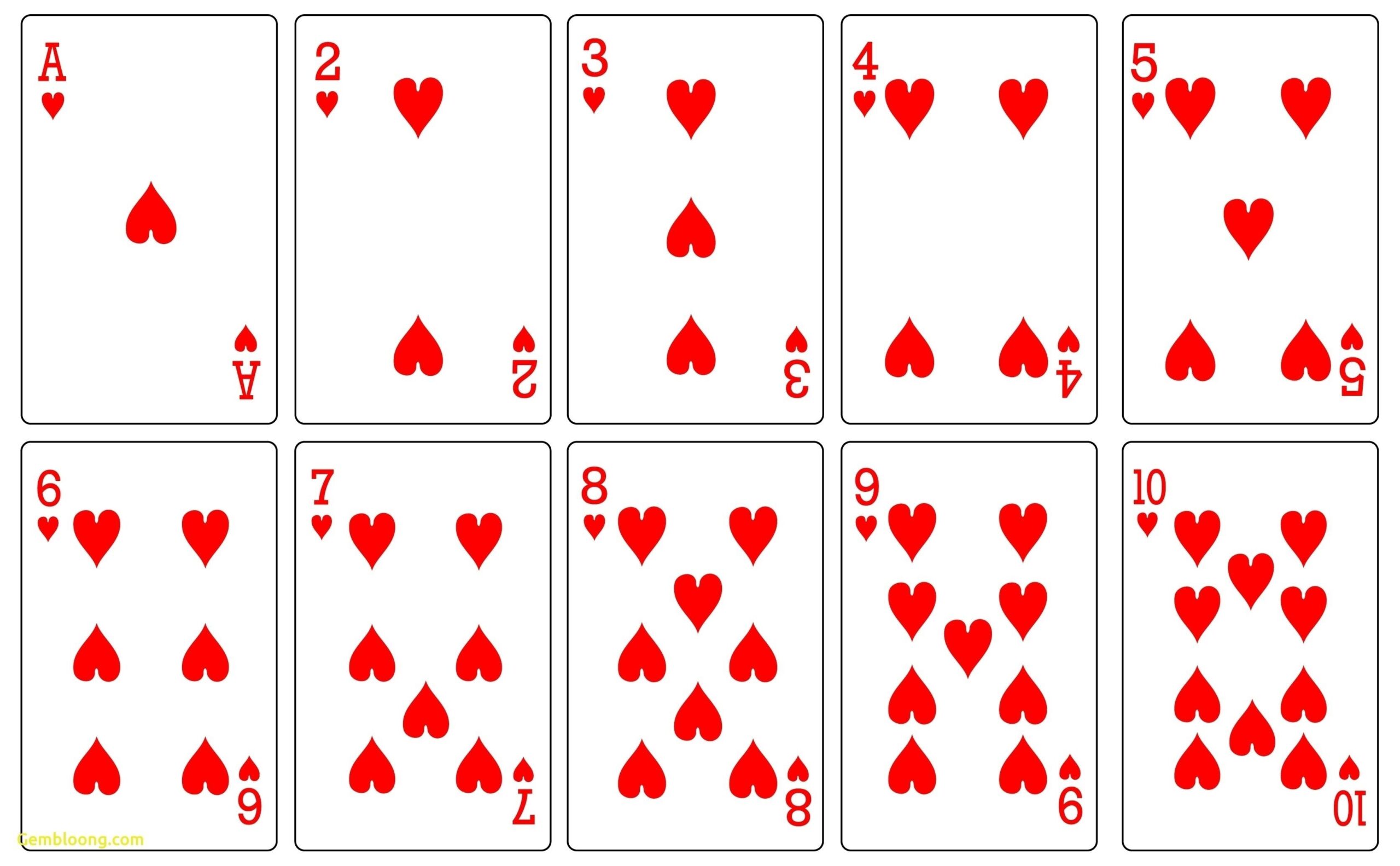 Template Printable Playing Cards