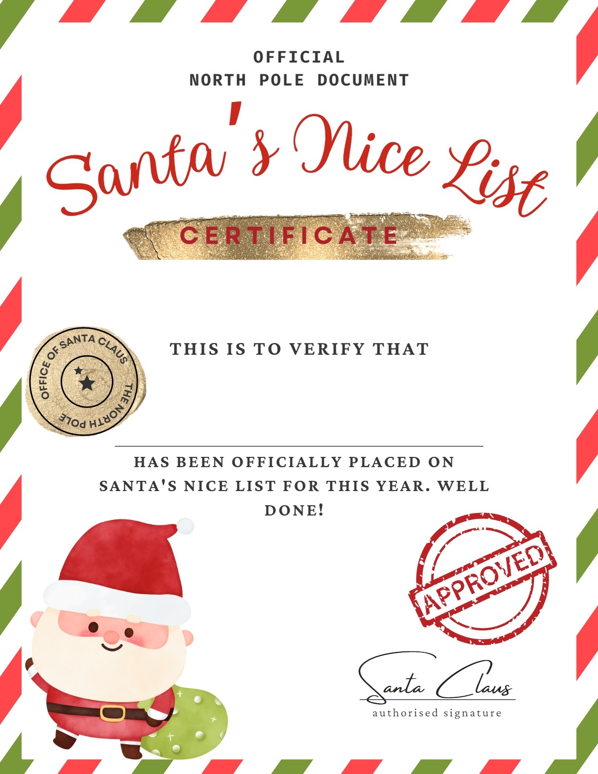 18 Nice List Certificates Free PDF Printables 