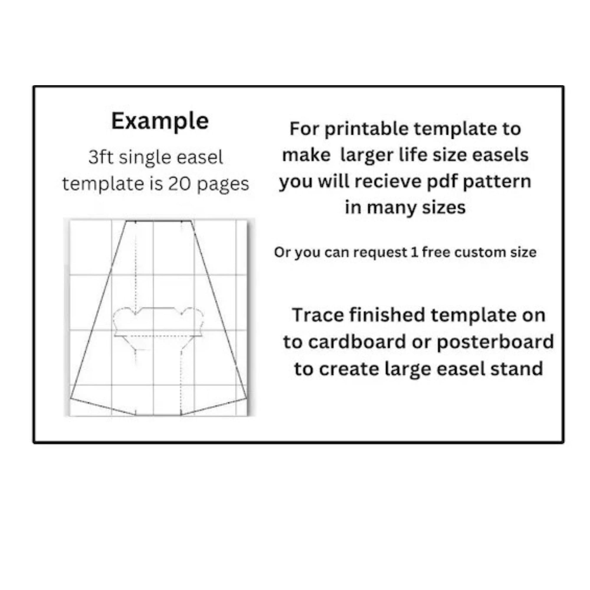 Printable Cardboard Easel Template