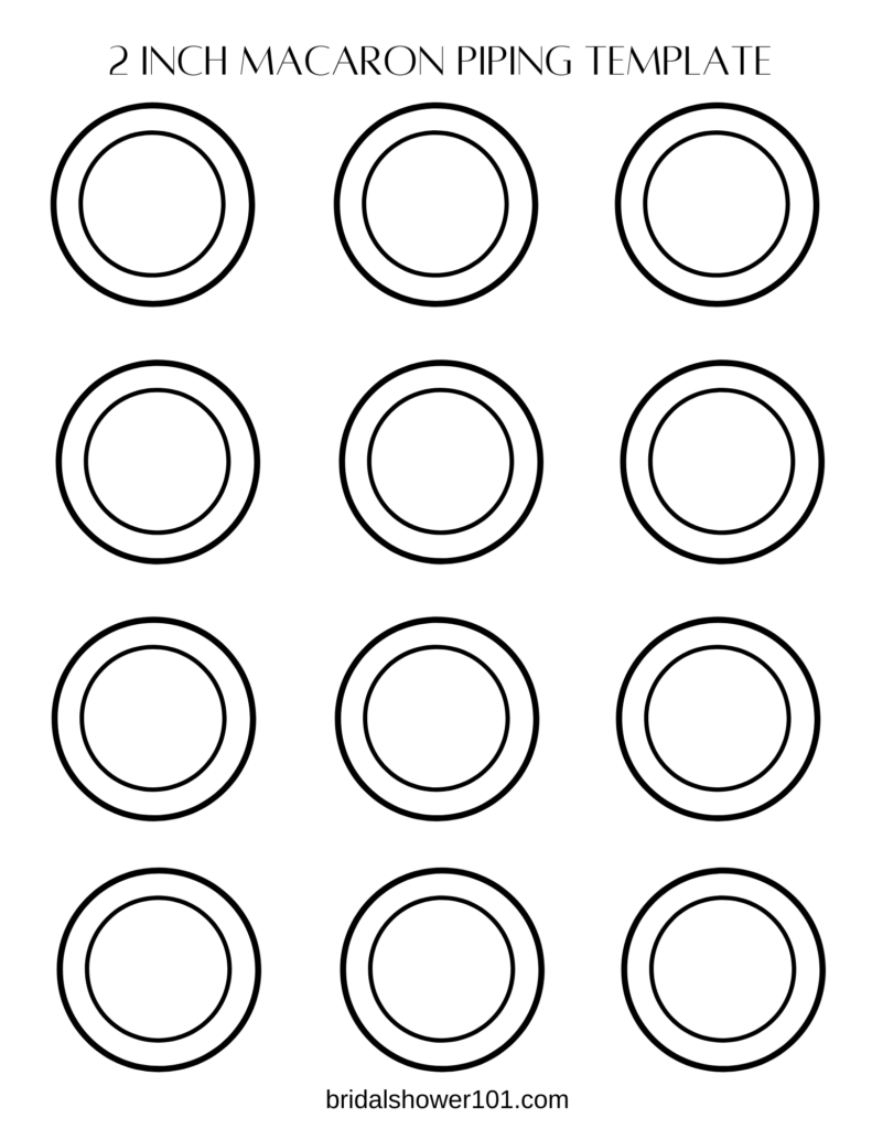 2 Inch Printable Macaron Template Macaron Template Macarons Macaroon Template
