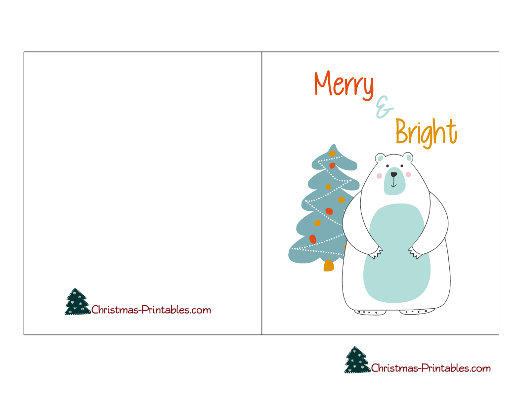 Template Printable Christmas Cards