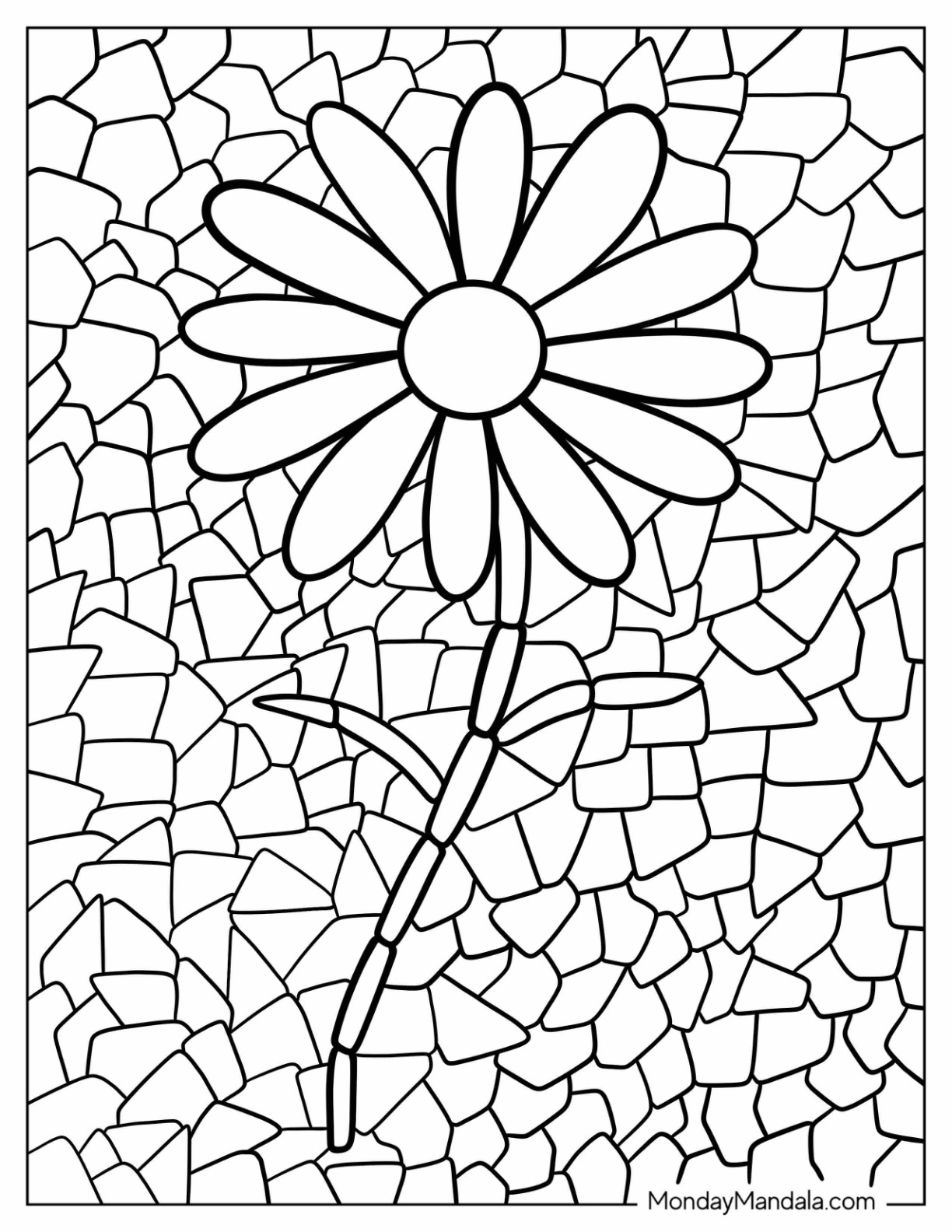 22 Mosaic Coloring Pages Free PDF Printables 