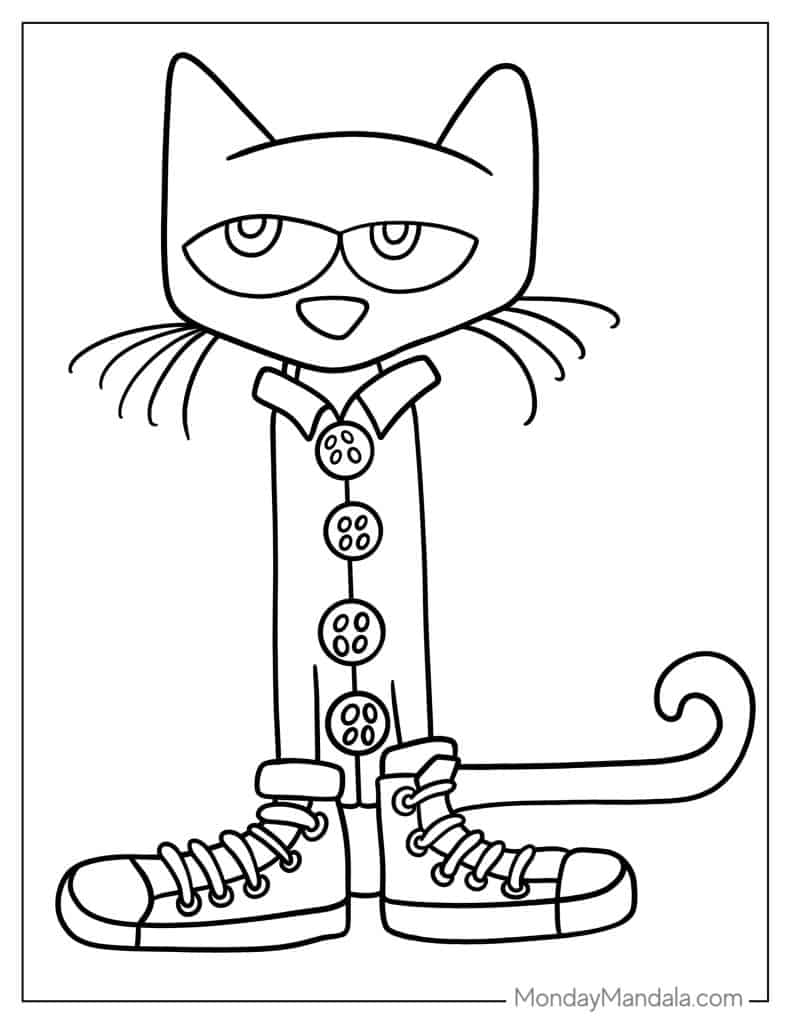 Pete The Cat Printable Template