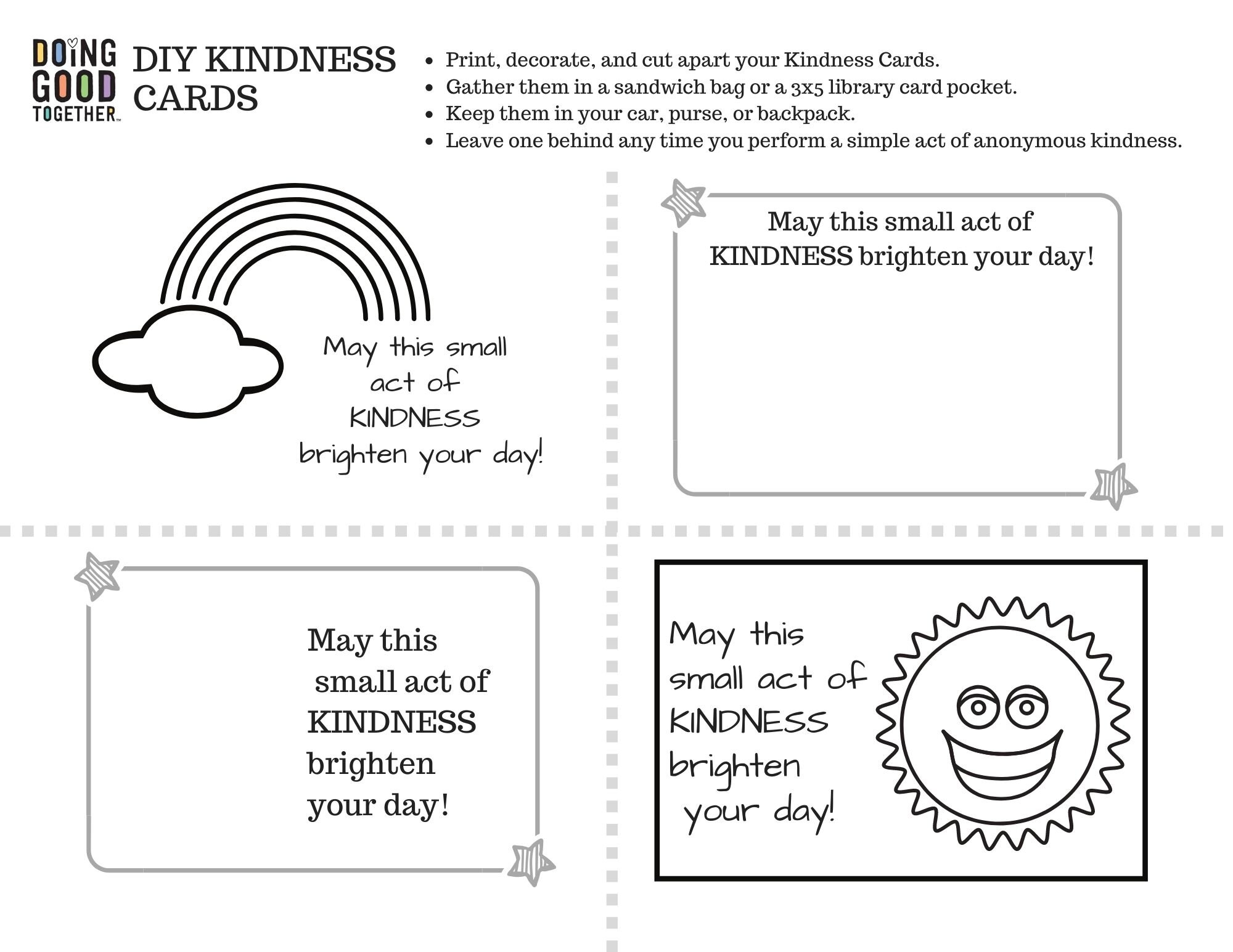 24 Quick Acts Of Kindness Doing Good Together 