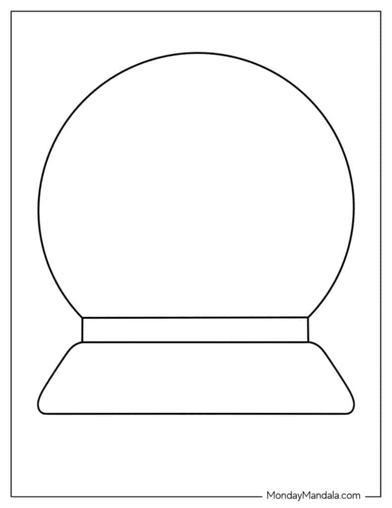 24 Snow Globe Templates Free PDF Printables 