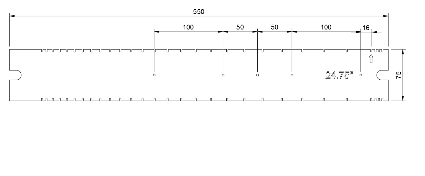 25 5 AND 24 75 FRET BOARD SLOTTING TEMPLATES By DoomMeister Download Free STL Model Printables