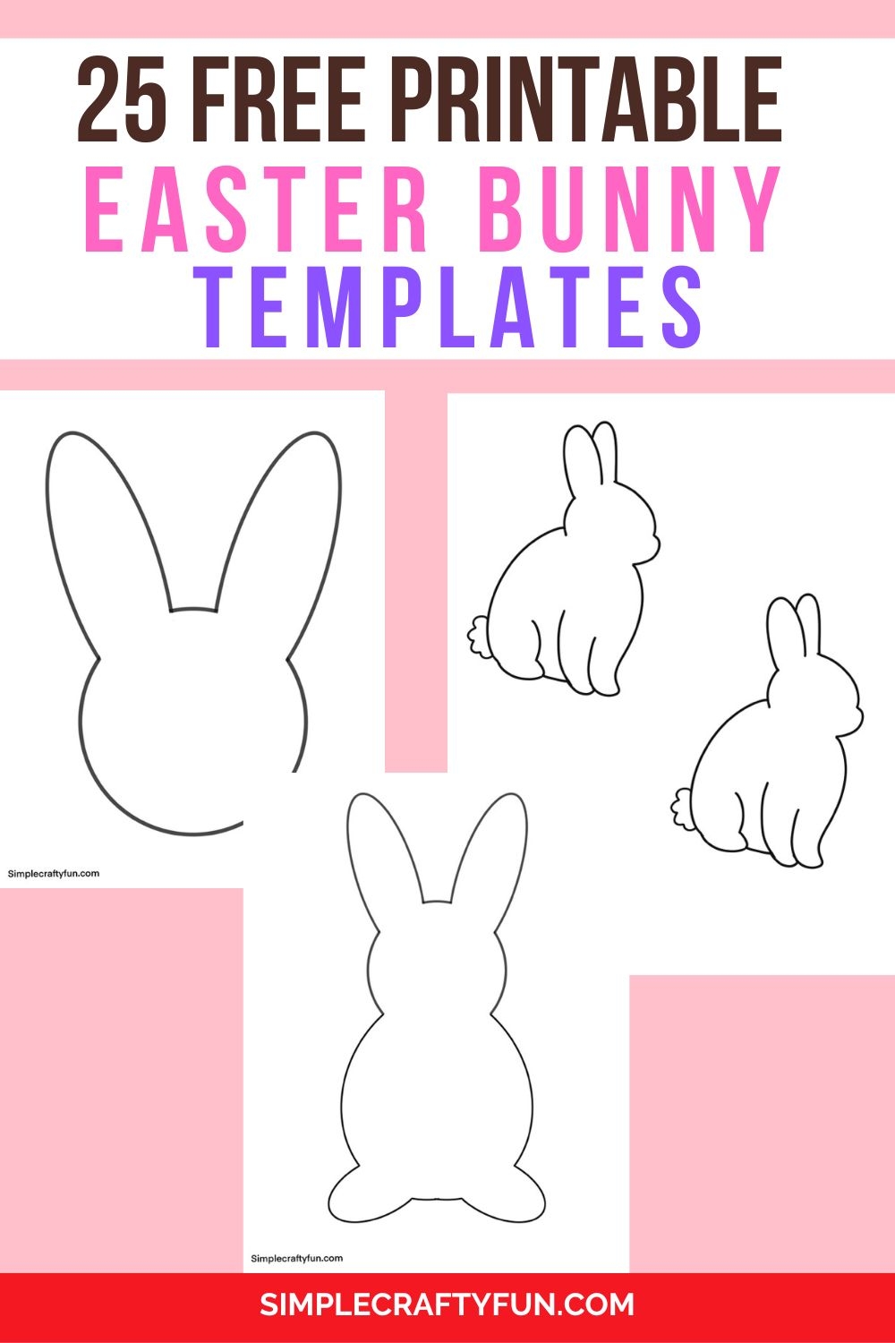 Printable Easter Bunny Craft Template