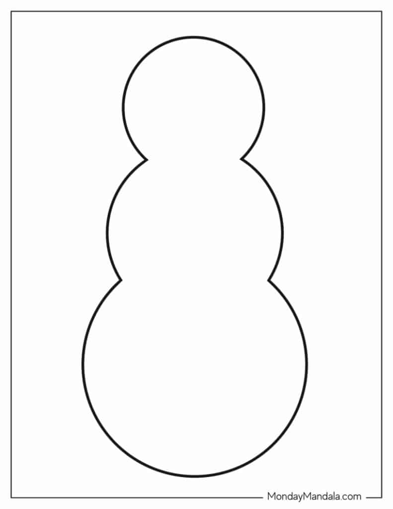 Free Printable Snowman Templates