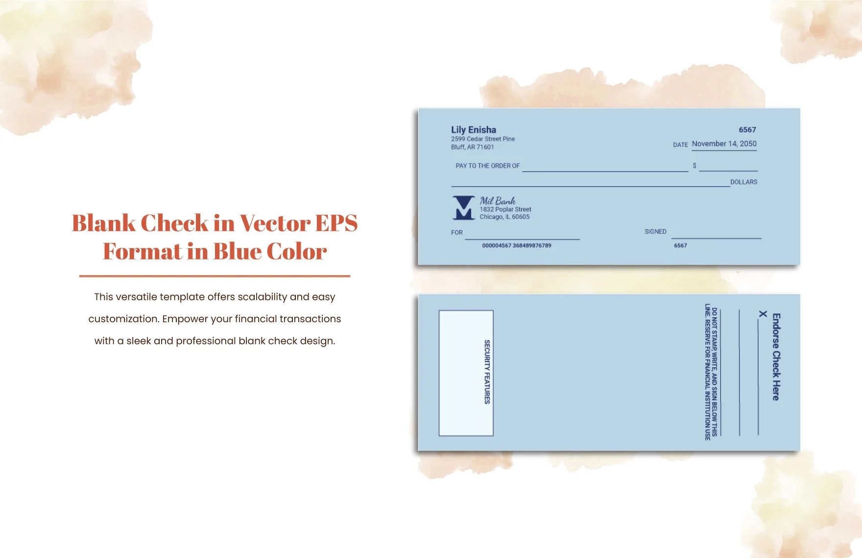 28 Blank Check Template DOC PSD PDF Vector Formats