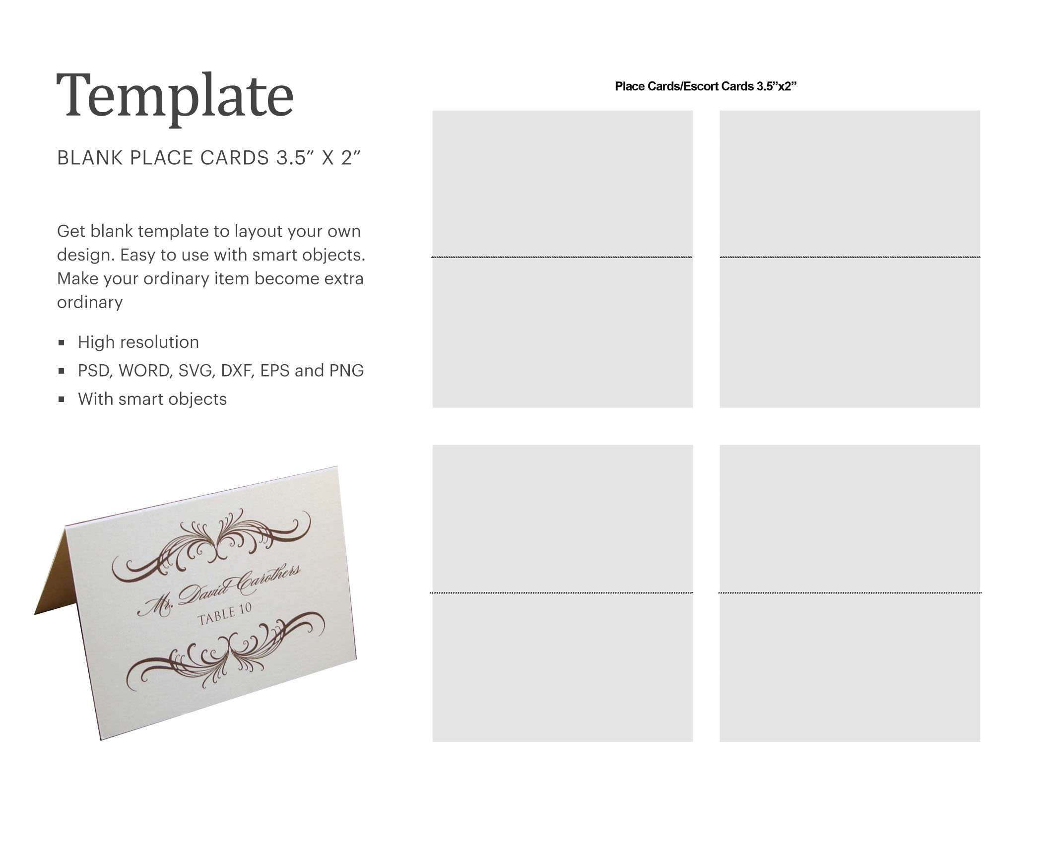 Printable Table Tent Template
