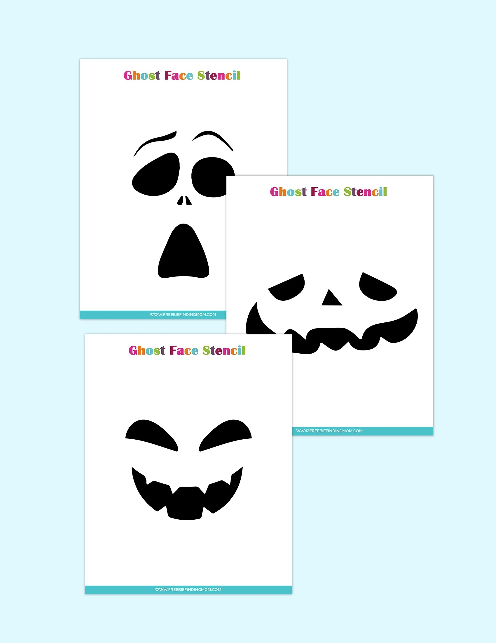 Ghost Face Template Printable