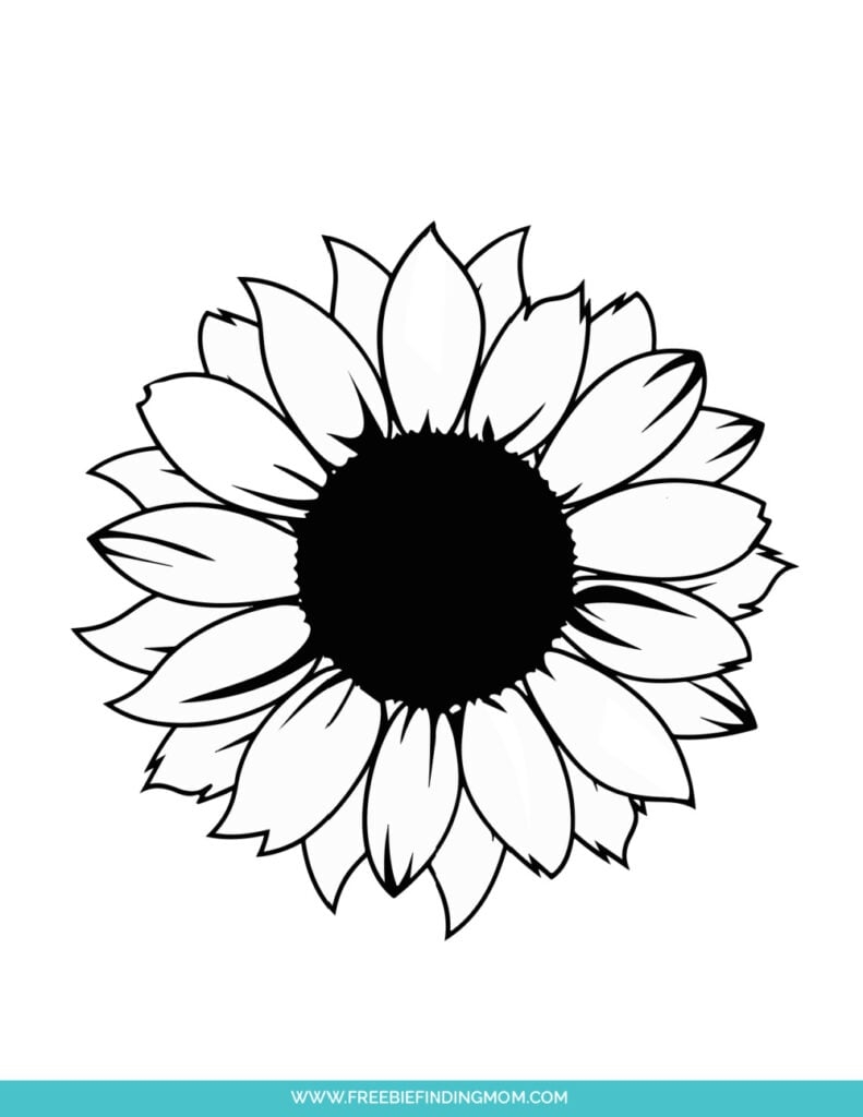 Sunflower Template Free Printable
