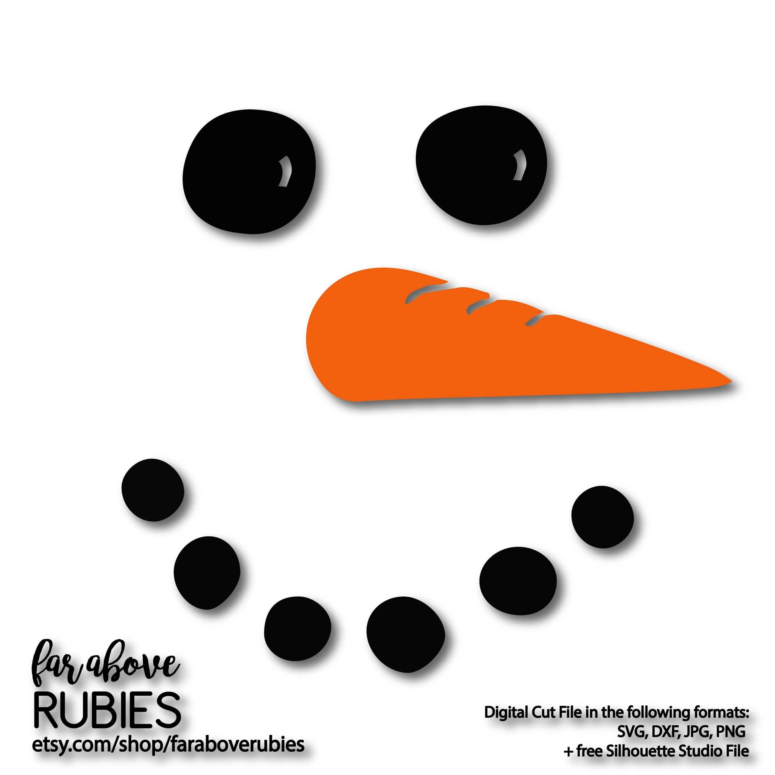 Free Printable Snowman Nose Template