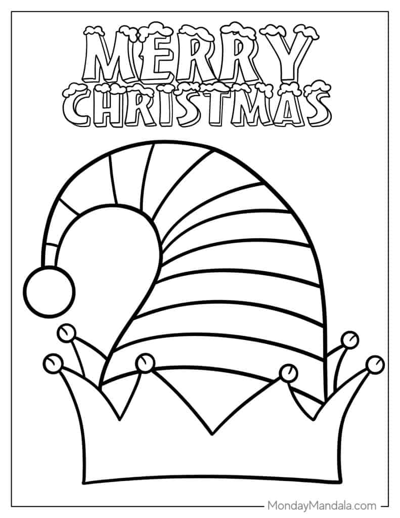 30 Elf Coloring Pages Free PDF PRintables 