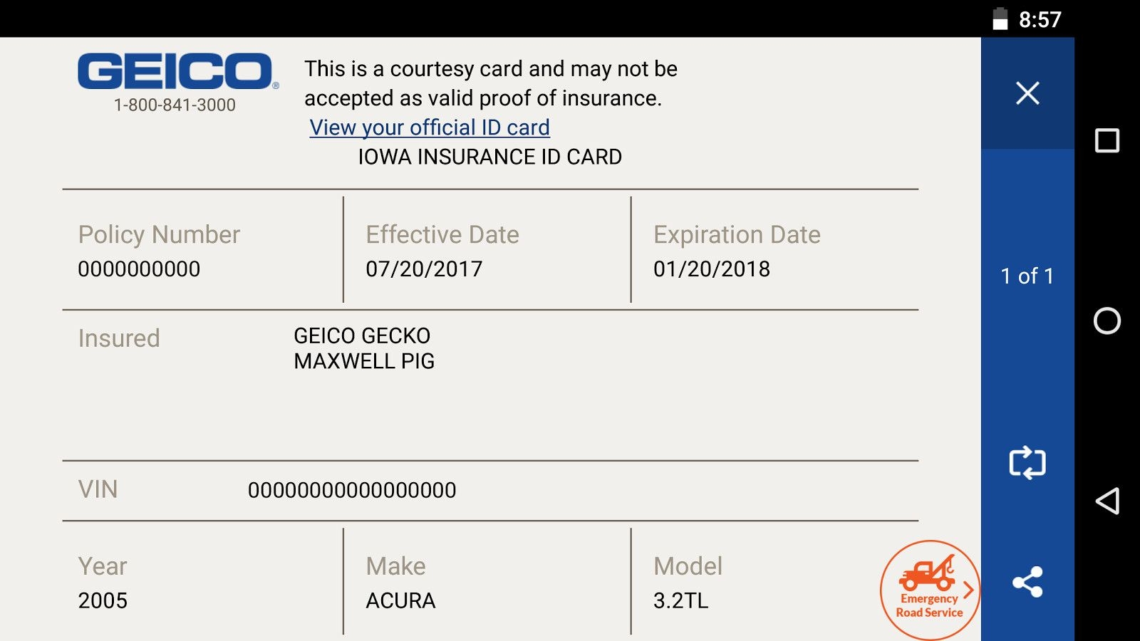 30 Geico Insurance Card Template Download Simple Template Design Insurance Printable Id Card Template Car Insurance
