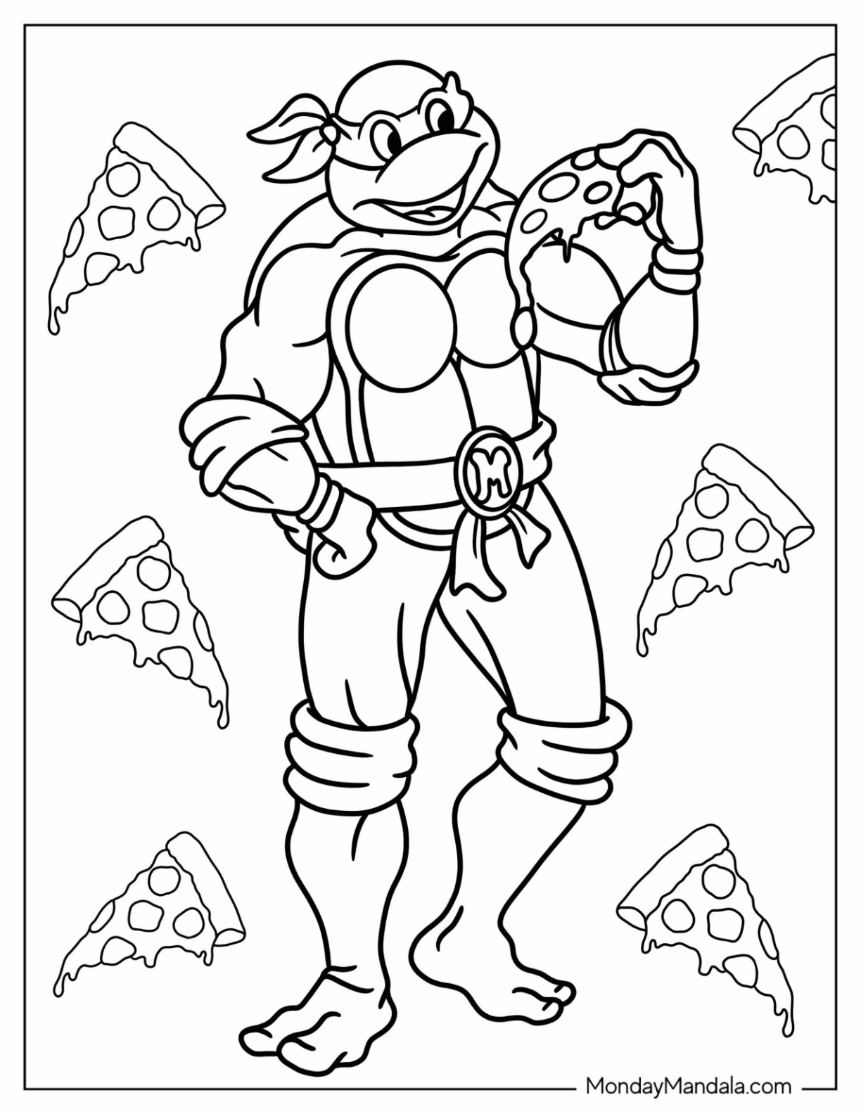 Ninja Turtle Template Printable