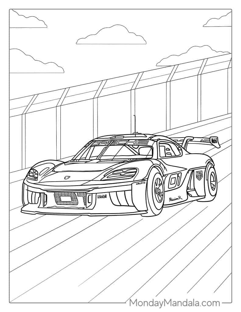 Race Car Printable Template