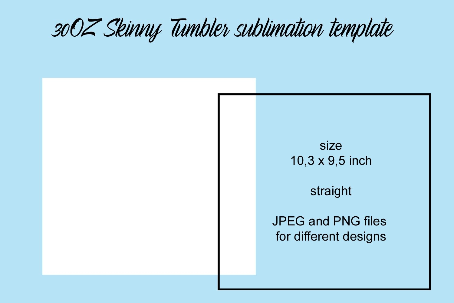 30OZ Skinny Tumbler Sublimation Template 1368542 