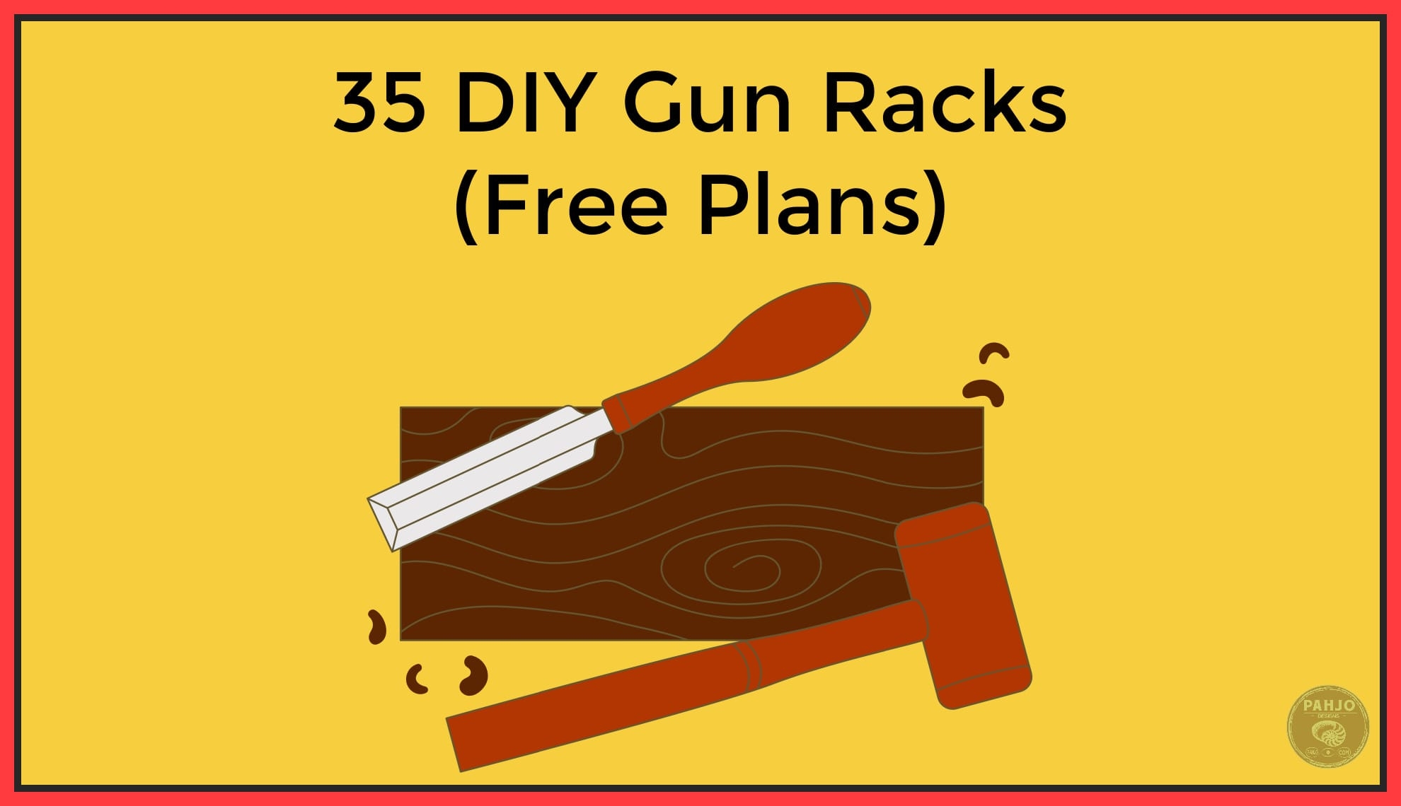 Printable Gun Rack Template