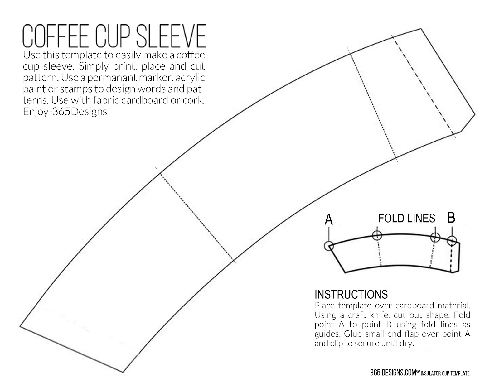 Printable Coffee Cup Template