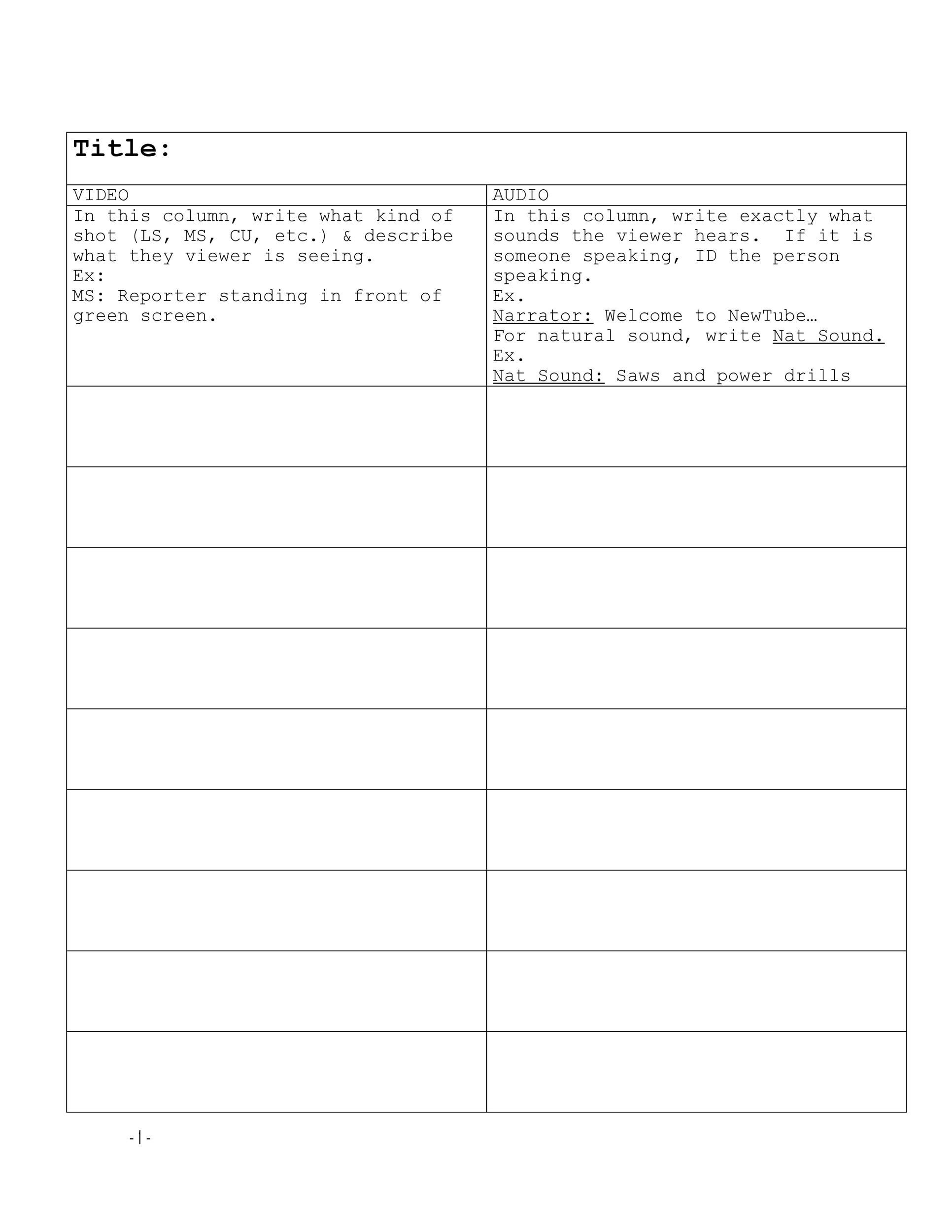 37 Creative Screenplay Templates Screenplay Format Guide TemplateLab
