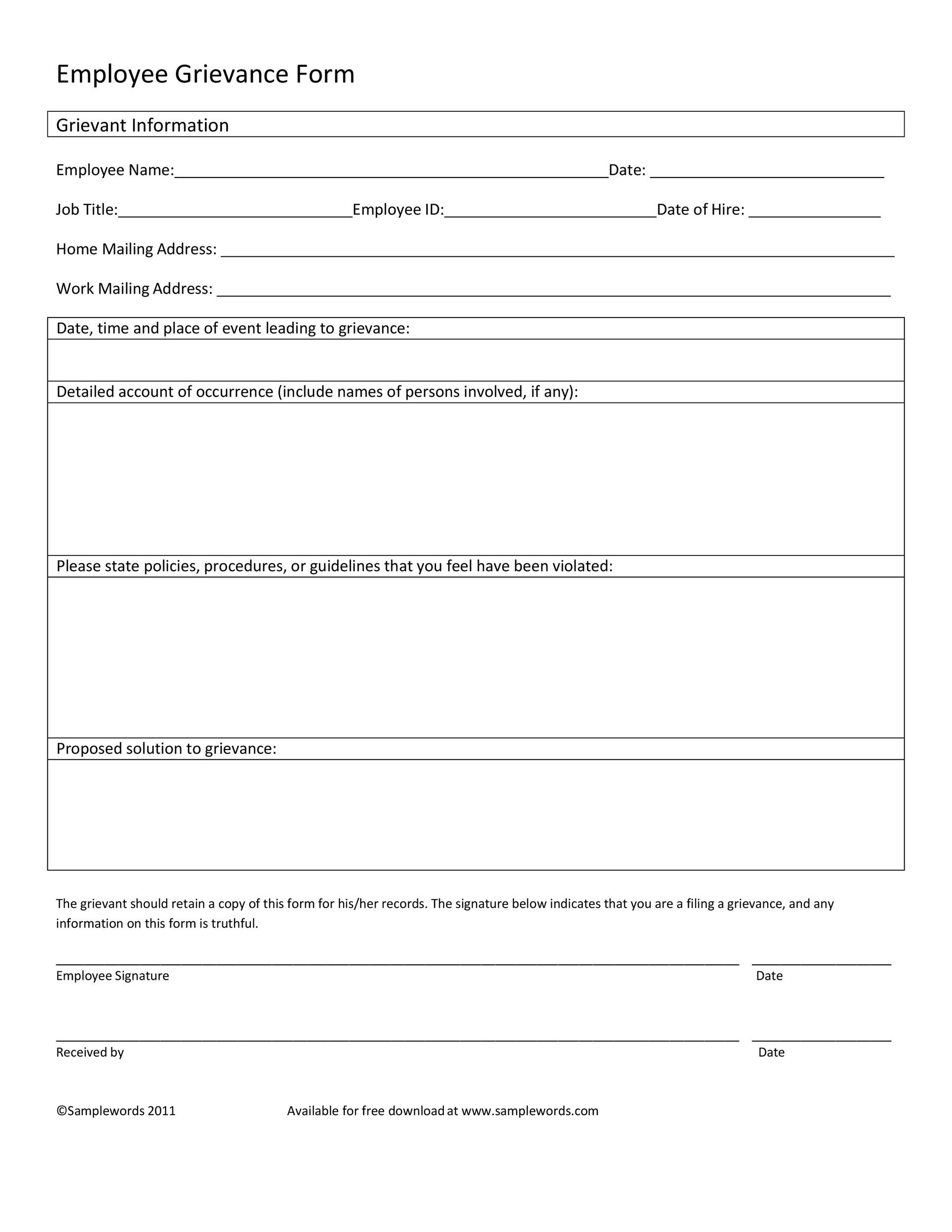 37 Editable Grievance Letters Tips Free Samples TemplateLab