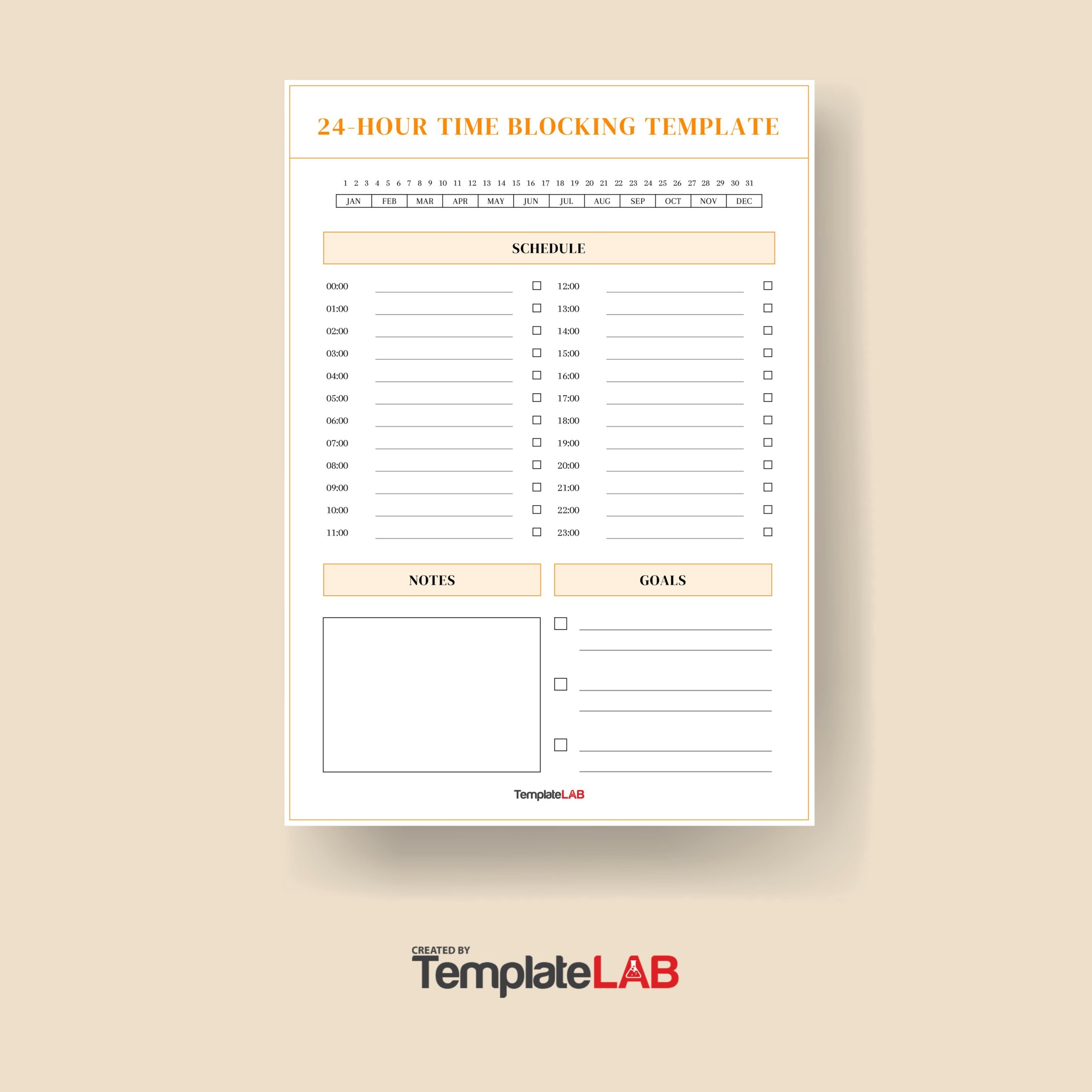 37 Printable Time Blocking Templates Weekly Daily Monthly 