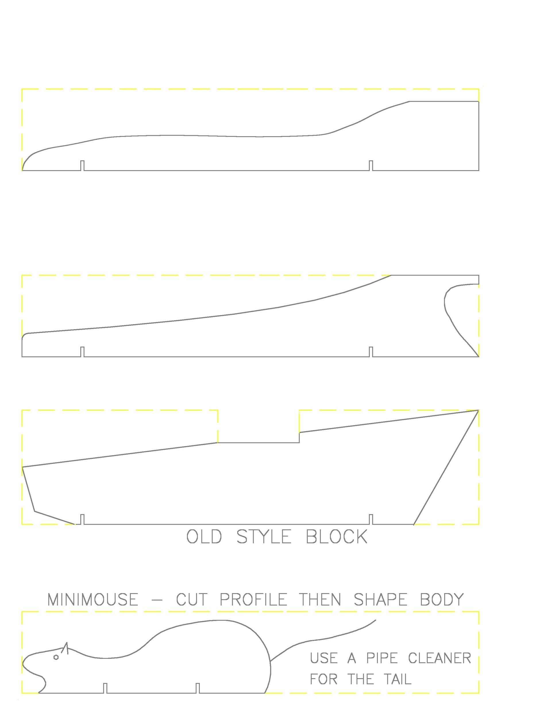 Pinewood Derby Car Templates Printable