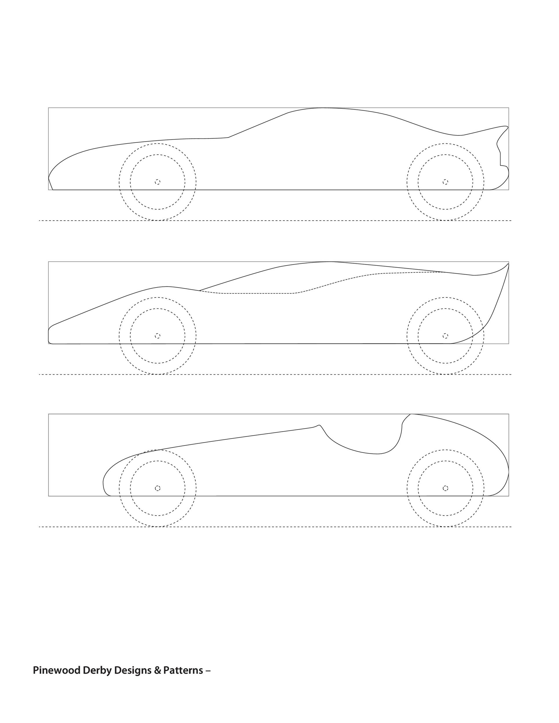 Fastest Pinewood Printable Cut Out Pinewood Derby Templates