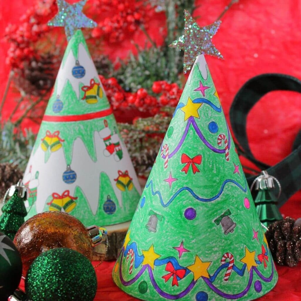 Printable 3D Paper Christmas Tree Template