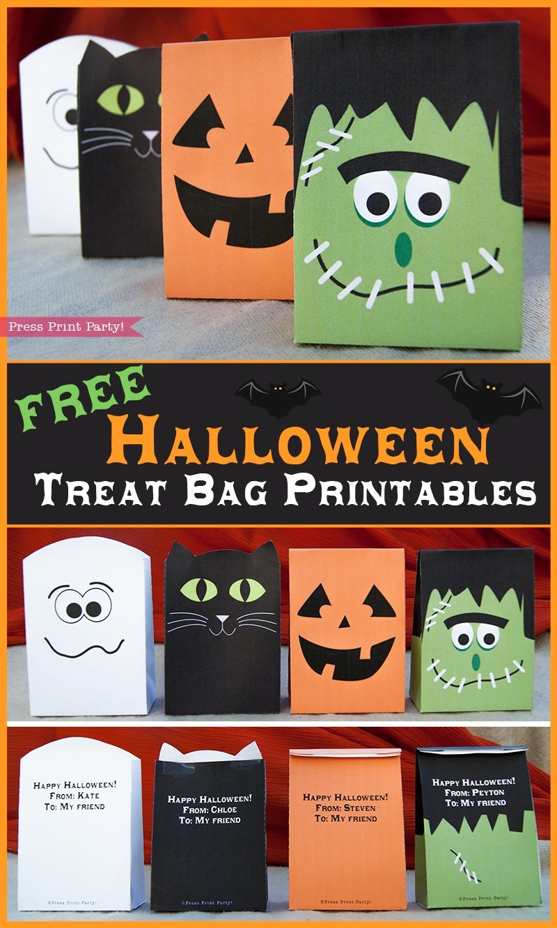 Printable Trick Or Treat Bag Template