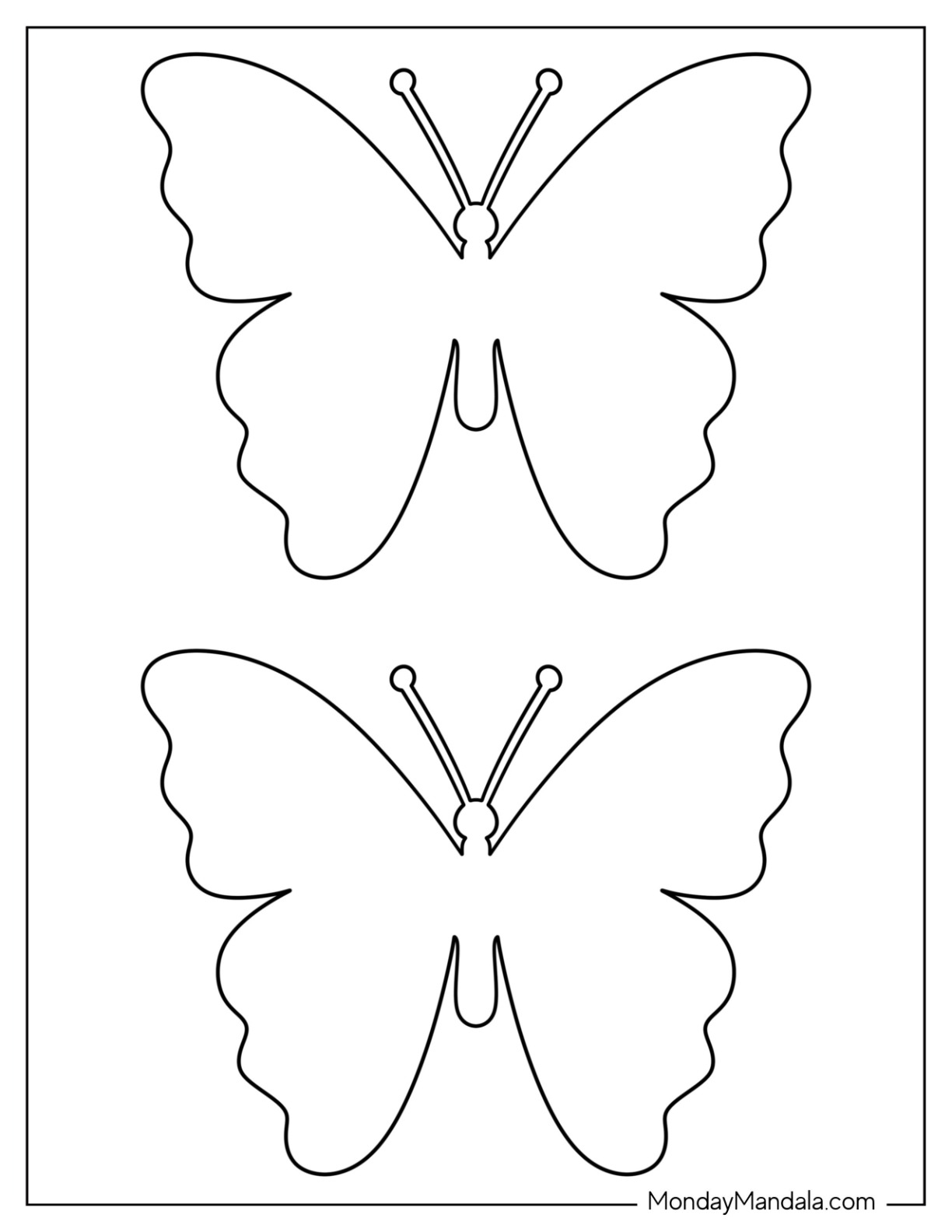 40 Butterfly Templates Free PDF Printables 