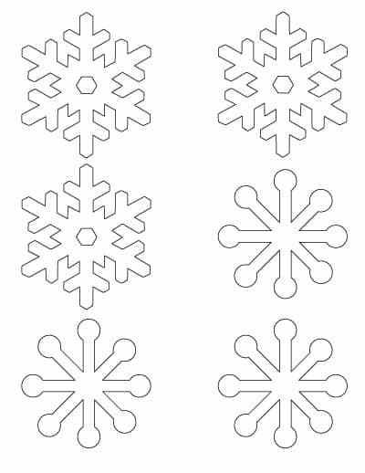 Printable Snowflake Piping Template